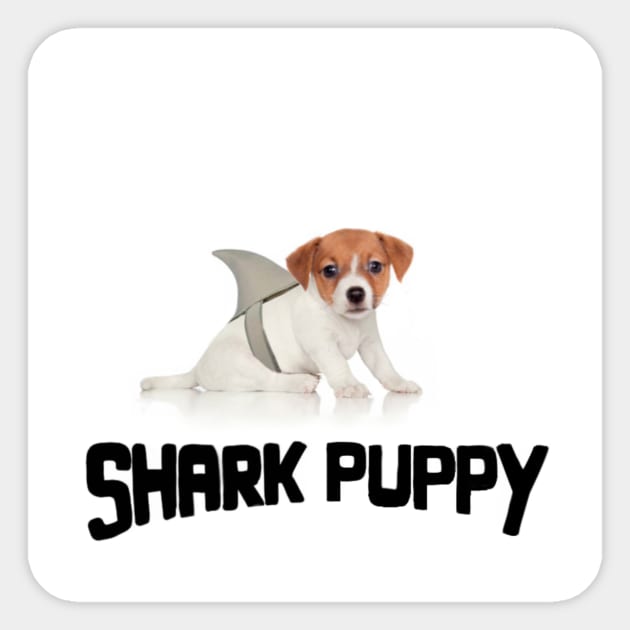 Shark Puppy Sticker by crystaldye